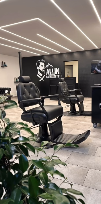 Innenansicht des Allin Barbershops